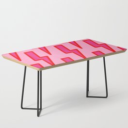 Pink and Red Y2k Lightning Bolt Wallpaper - Preppy Aesthetic Coffee Table