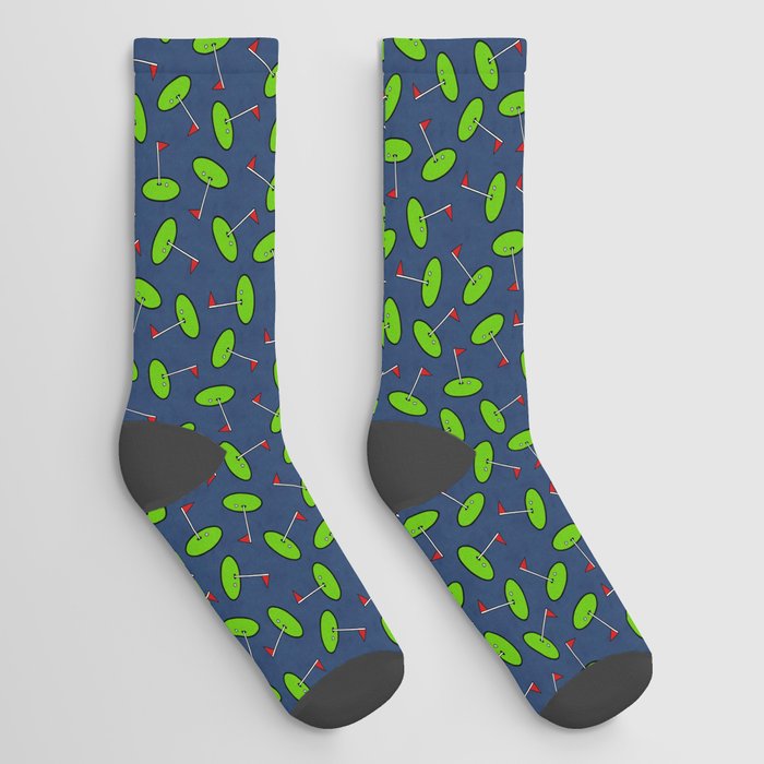Putting Green // Navy Blue Socks
