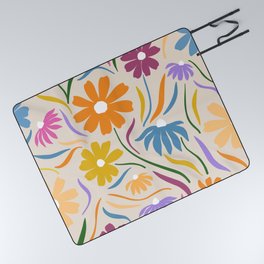 Harper Colorful Floral Print Picnic Blanket