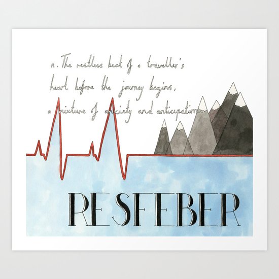 Resfeber Art Print