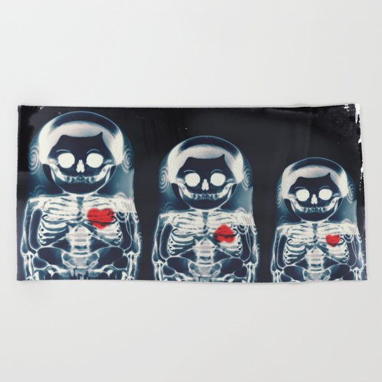 Nesting Doll X-Ray Beach Towel