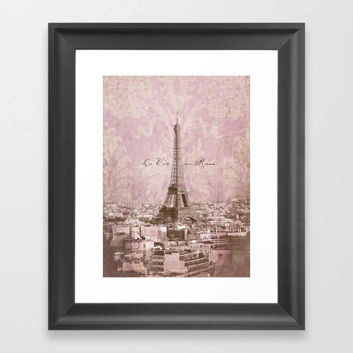 romantic Paris Framed Art Print
