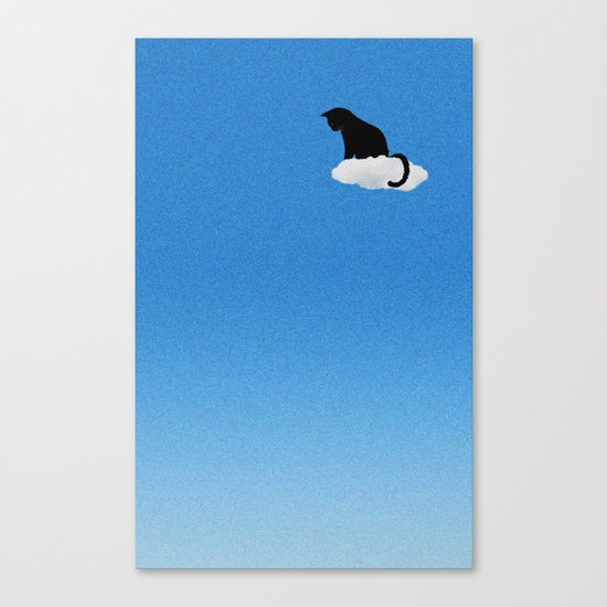 Cat Cloud Canvas Print