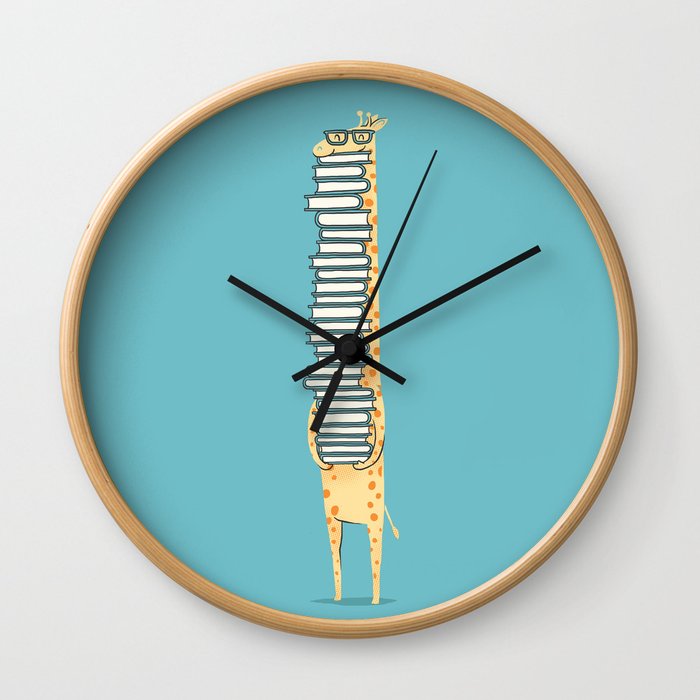 A Book Lover (blue) Wall Clock