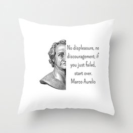 Marcus Aurelius Throw Pillow
