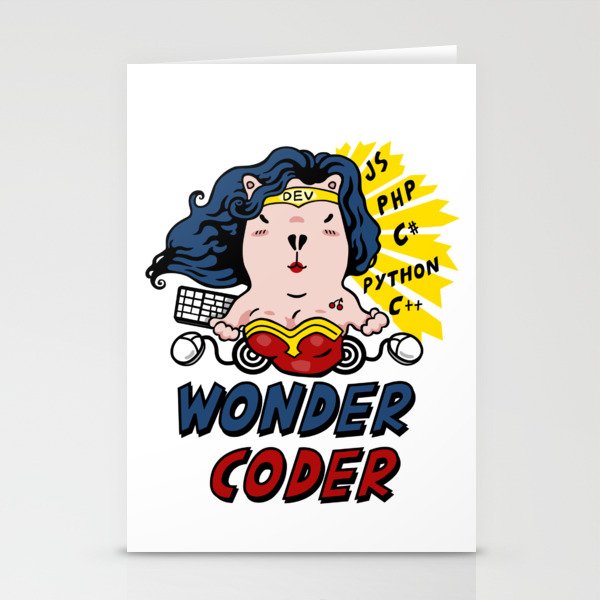 Wonder Coder No.1 Stationery Cards