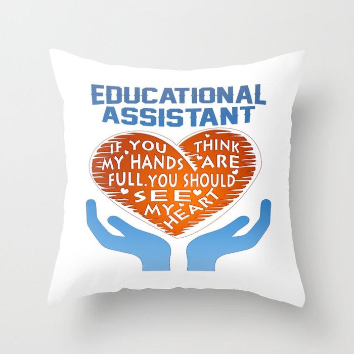 Educational Assistant Throw Pillow