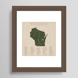 Wisconsin Parks Framed Art Print