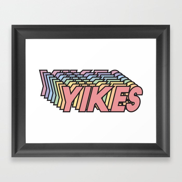 YIKES Framed Art Print