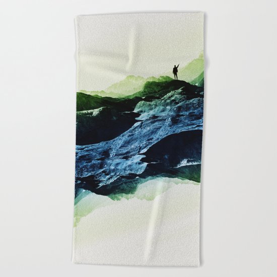 Blue Contact Beach Towel
