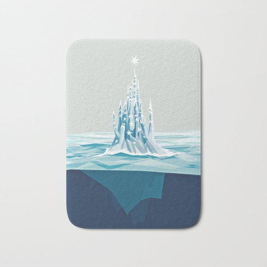 Iceberg castle Bath Mat