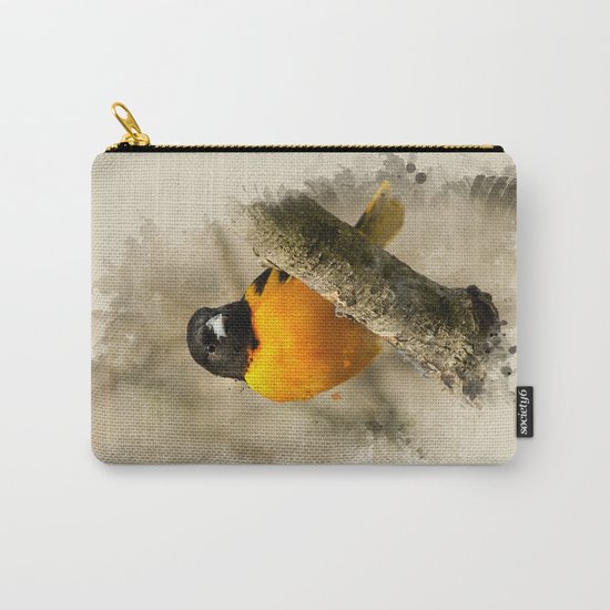 Baltimore Oriole Watercolor Painting Carry-All Pouch