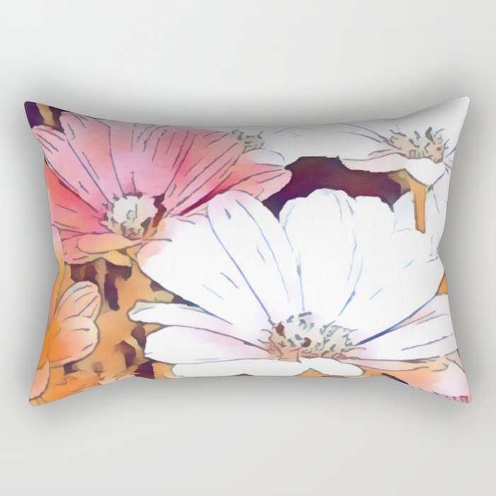  Basking in Sunlight watercolor Rectangular Pillow