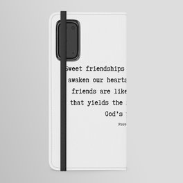 Proverbs 27 9 #bibleverse #minimalism #typography Android Wallet Case
