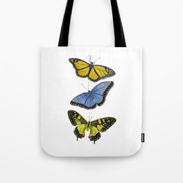 3 Butterflies Tote Bag