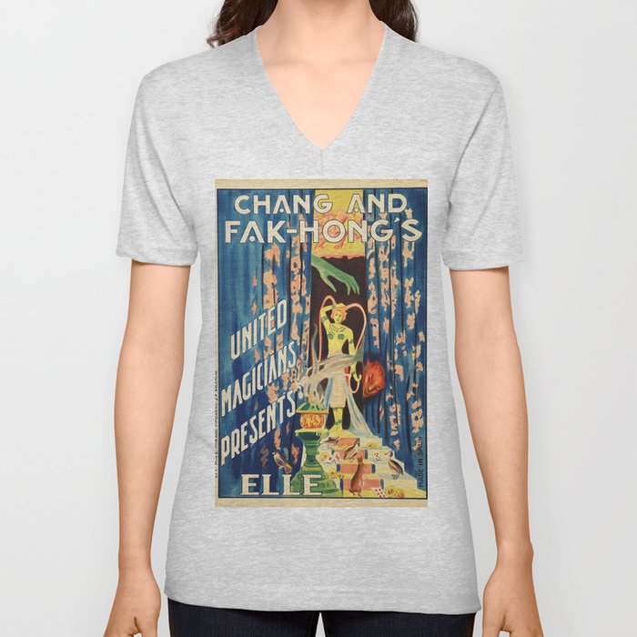 Vintage magic poster V Neck T Shirt