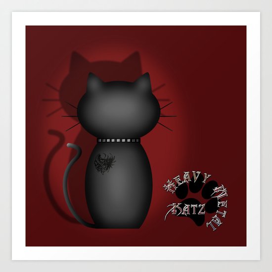 Heavy Metal Katz Art Print