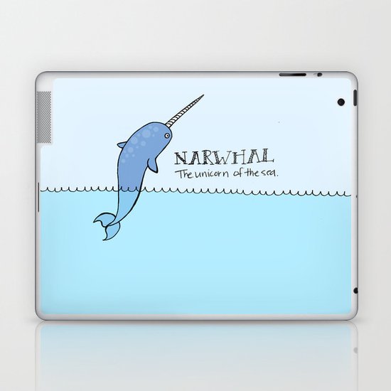 Narwhal (Unicorn of the Sea) Laptop & iPad Skin