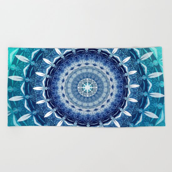 Absolute Zero Mandala Beach Towel