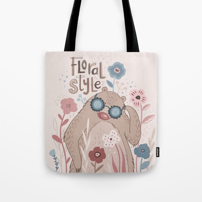 Floral style Tote Bag
