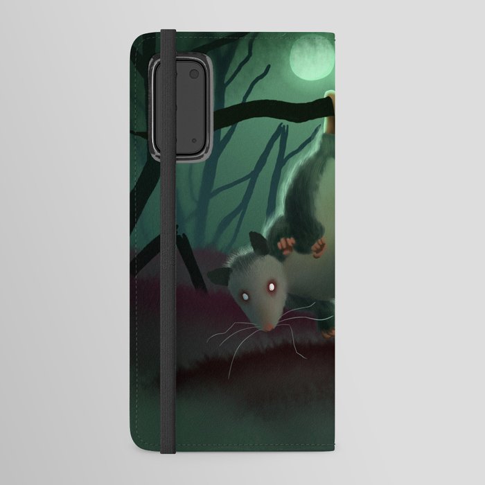 Spooky Opossum Android Wallet Case