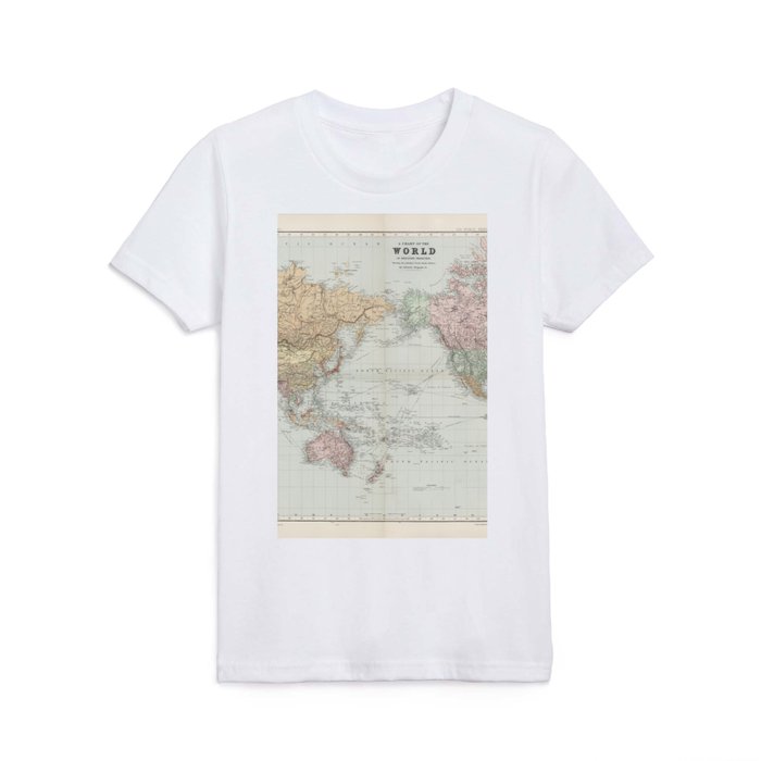 Vintage old world map 4k high definition Kids T Shirt
