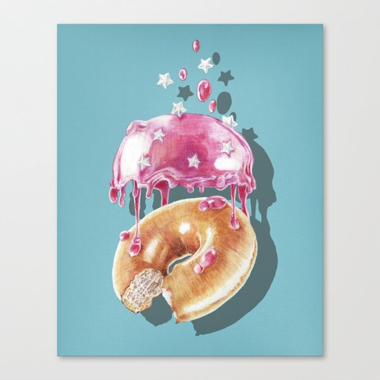 Space Doughnut Canvas Print