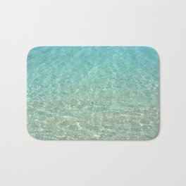 Colors of the Sea Water - Clear Turquoise Bath Mat