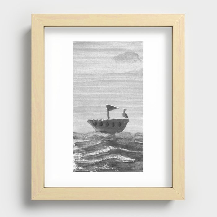 Barquito de Juguete Recessed Framed Print