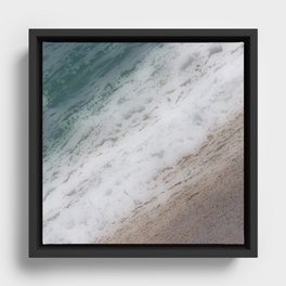 Beach Elements Framed Canvas