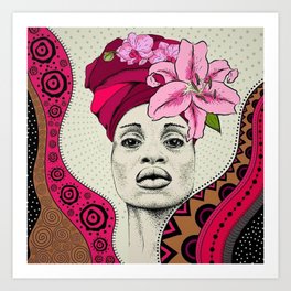 African American Female portrait silhouette painting with calla lilies and flowers Art Print | African, Renaissance, Callalilies, Blackpride, Blacklivesmatter, Blackart, Portrait, Africanamerican, Painting, Blackisbeautiful 