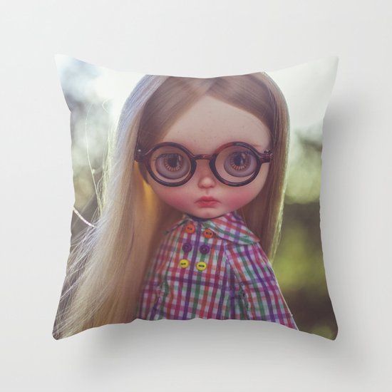 ERREGIRO CUSTOM BLYTHE DOLL SUNSET WALK Throw Pillow