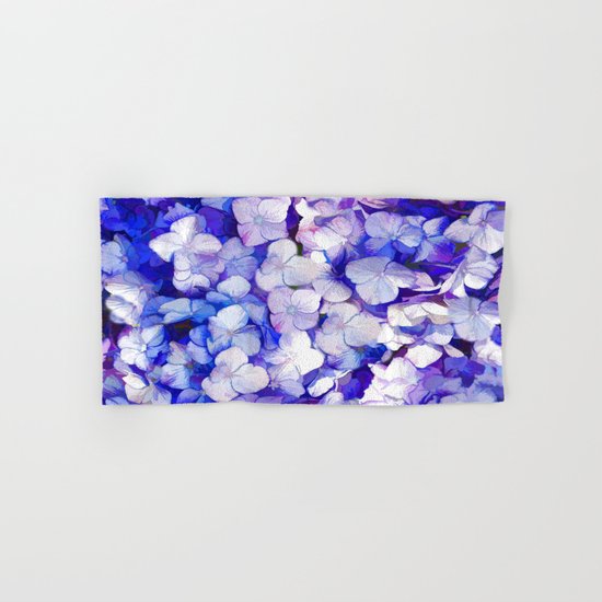 Watercolor Hydrangea Hand & Bath Towel