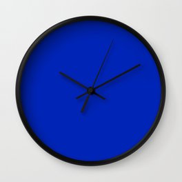ROYAL BLUE solid color  Wall Clock