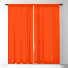 Tangy Solid Orange Pop Blackout Curtain