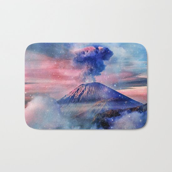 Active volcano Bath Mat