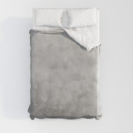 Soft Gray Clouds Texture Duvet Cover