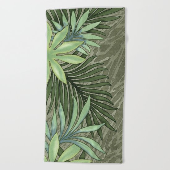 A Run Through the Jungle Beach Towel