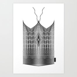 Spirobling XXIV - Knitted Crown Art Print