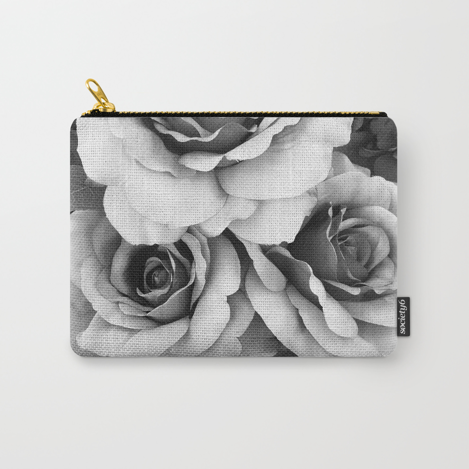 Black And White Roses Wall Decor Surreal Black White Roses Flower Home Decor Carry All Pouch By Kathyfornal Society6