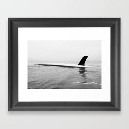 Custom Single Fin Surfboard Framed Art Print