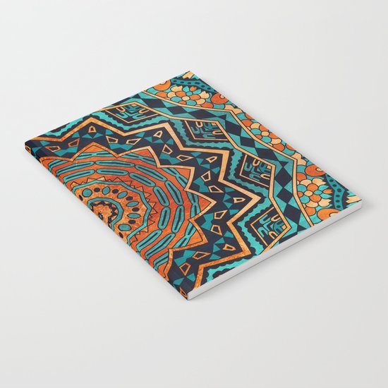 Blue and Gold Mandala Notebook
