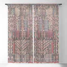 Bakhshaish Azerbaijan Northwest Persian Rug Print Sheer Curtain