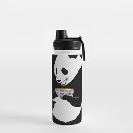 Panda Eating Ramen Noodles Water Bottle