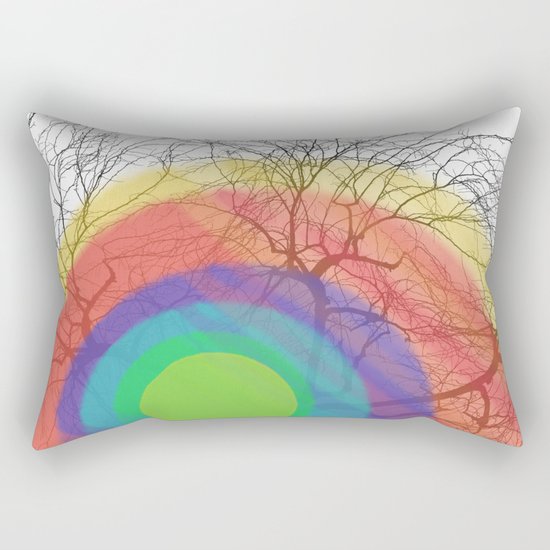 Rainbow trees Rectangular Pillow
