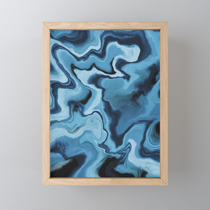 Blue Marble Framed Mini Art Print