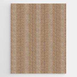 ivy stripes - brown and cream Jigsaw Puzzle