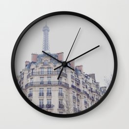 Paris photography, Eiffel tower, Saint-Germain-des-Prés, Paris architecture, boulevard Wall Clock