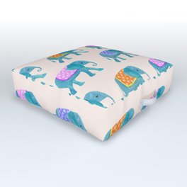 cute elephant pattern Outdoor Floor Cushion