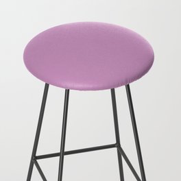Orchid pink pastel solid color modern abstract pattern  Bar Stool